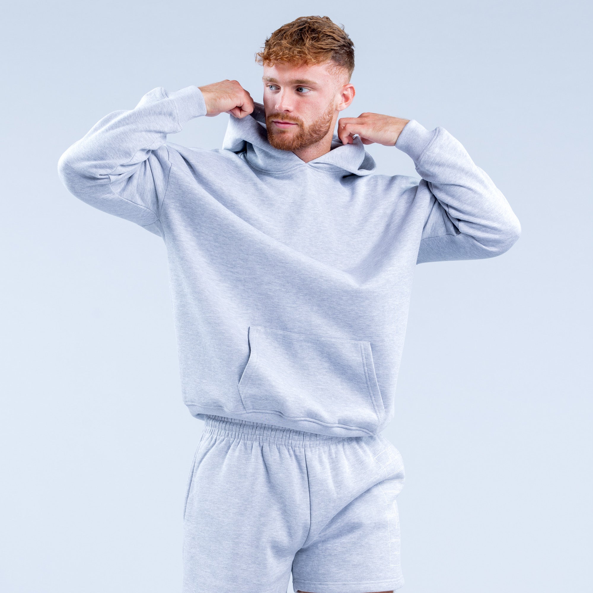 Sudadera con Capucha DFYNE Recharge Graphic Hombre Gris | 9658-ISYPJ