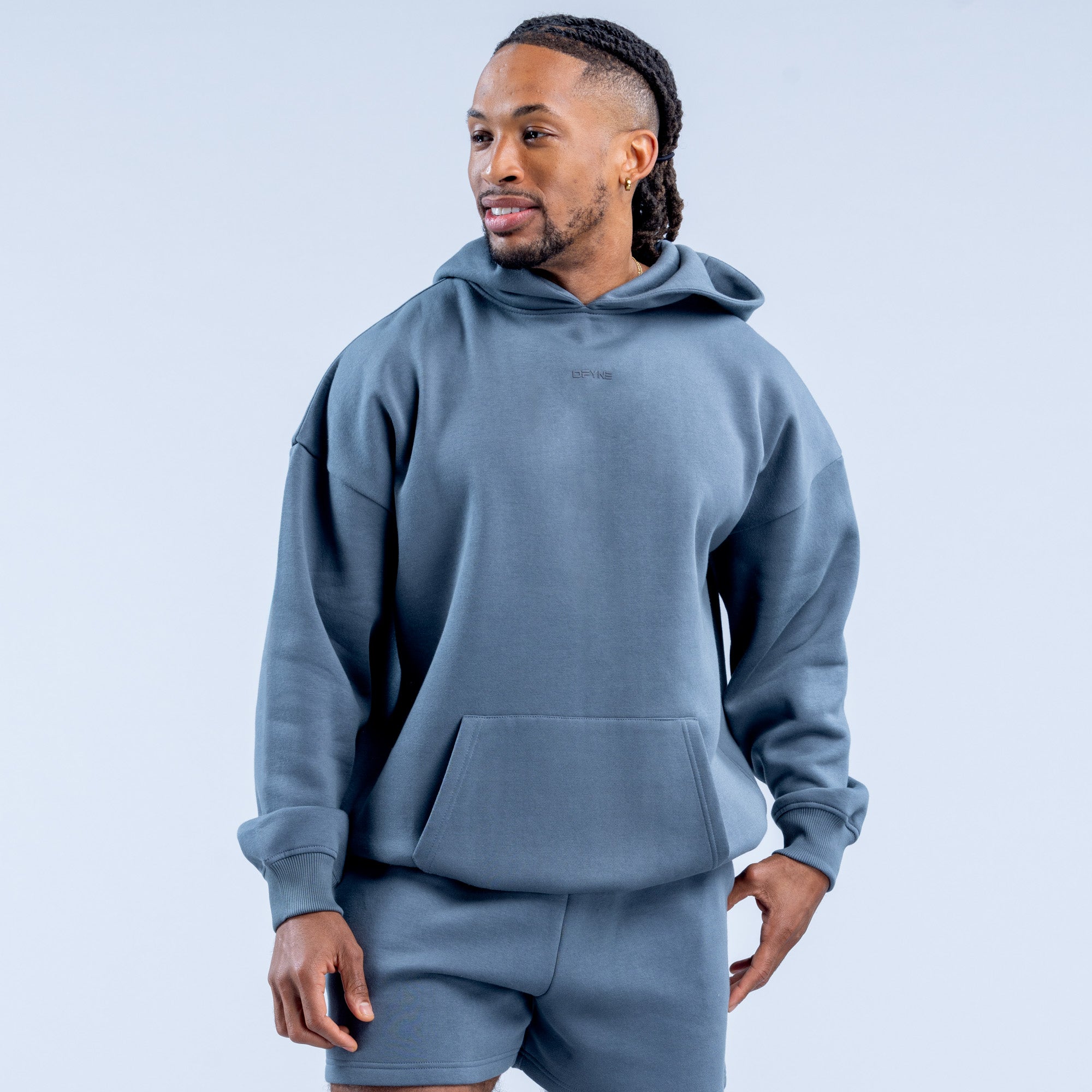 Sudadera con Capucha DFYNE Recharge Hombre Gris | 4836-BDEJF