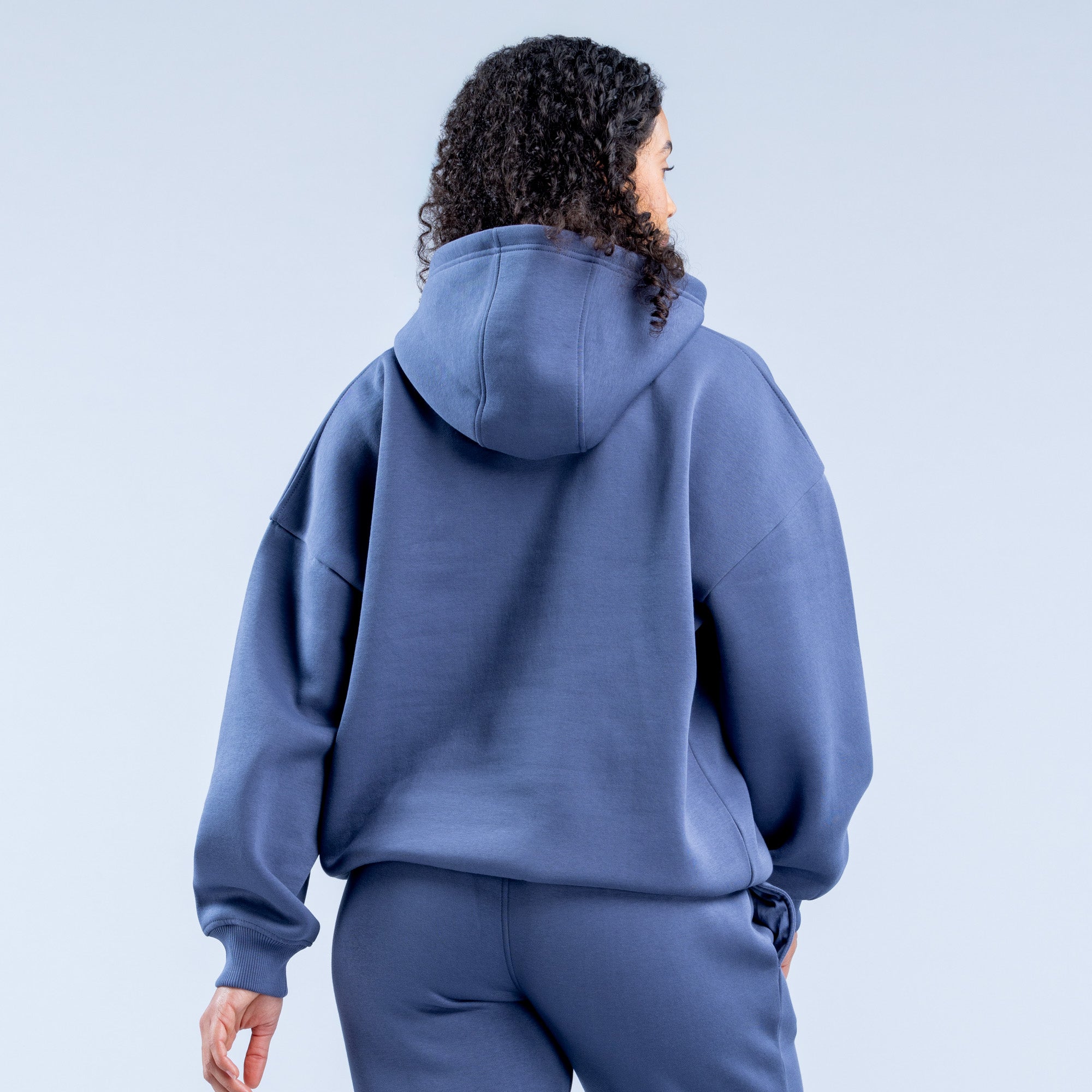 Sudadera con Capucha DFYNE Revive Heavy Weight Mujer Azules Oscuro | 3758-COHJR