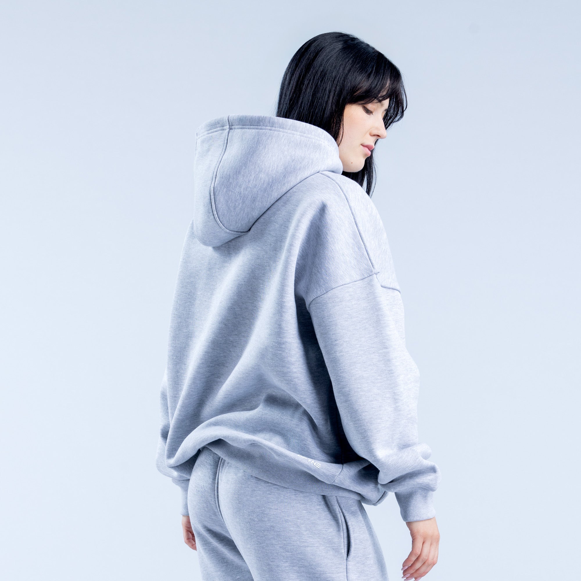 Sudadera con Capucha DFYNE Revive Heavy Weight Mujer Gris | 5073-VZHUA