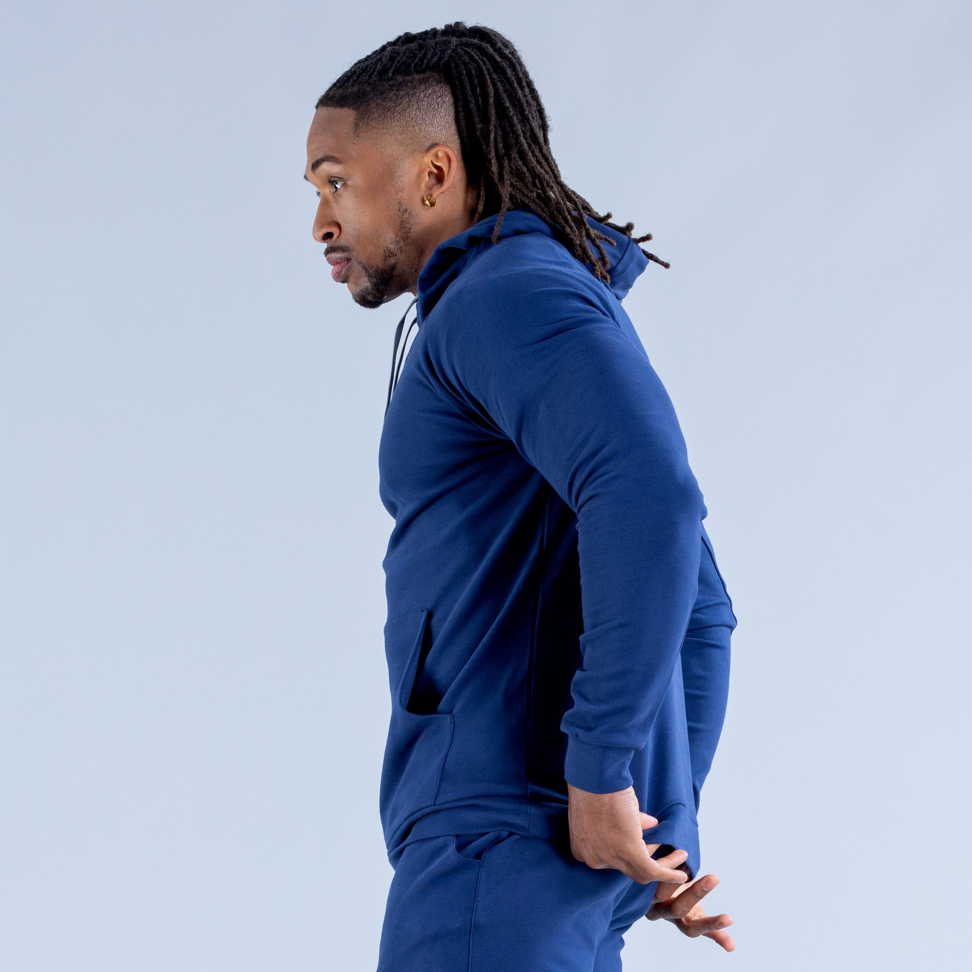 Sudadera con Capucha DFYNE Stealth Midweight Hombre Azules | 8693-PTXVZ