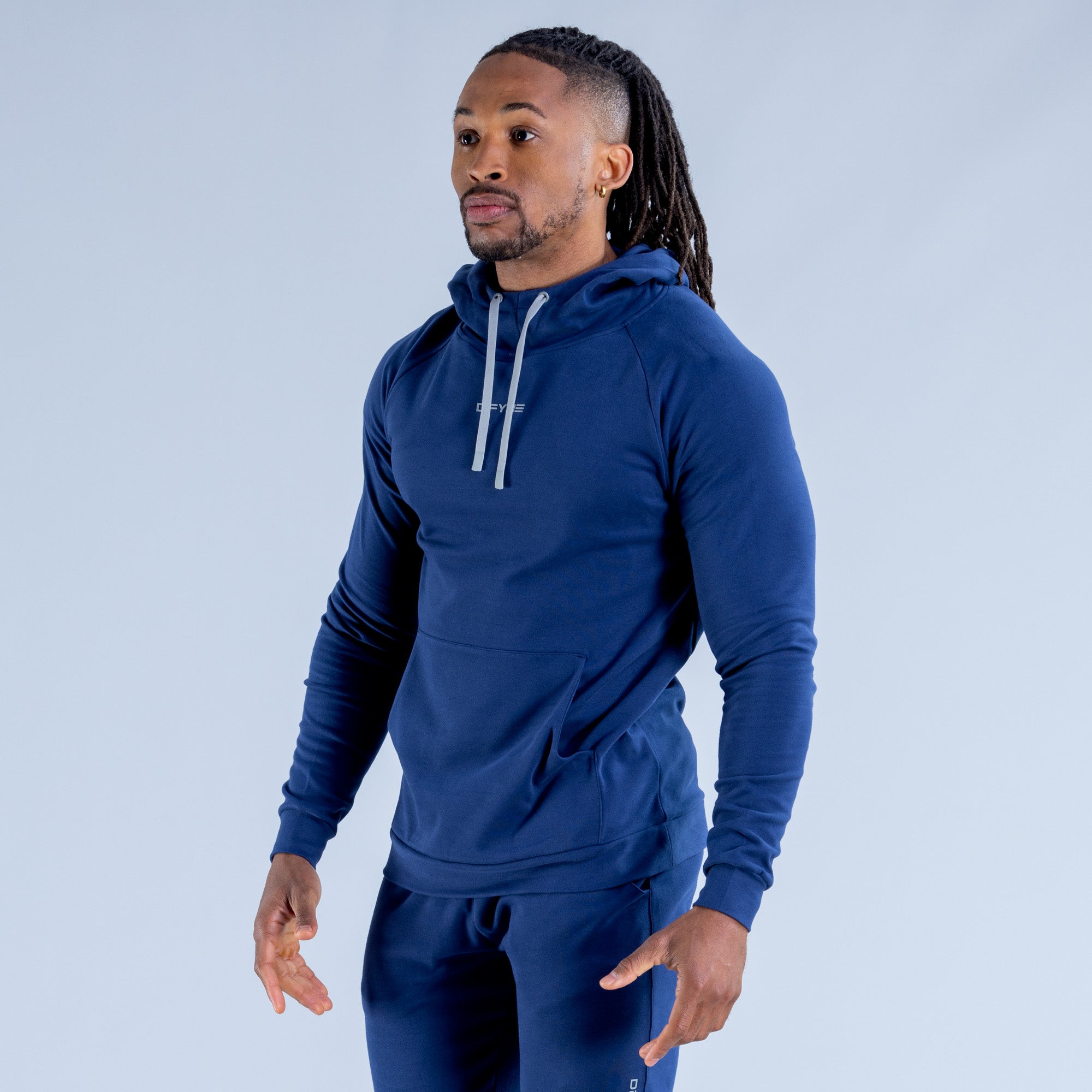 Sudadera con Capucha DFYNE Stealth Midweight Hombre Azules | 8693-PTXVZ