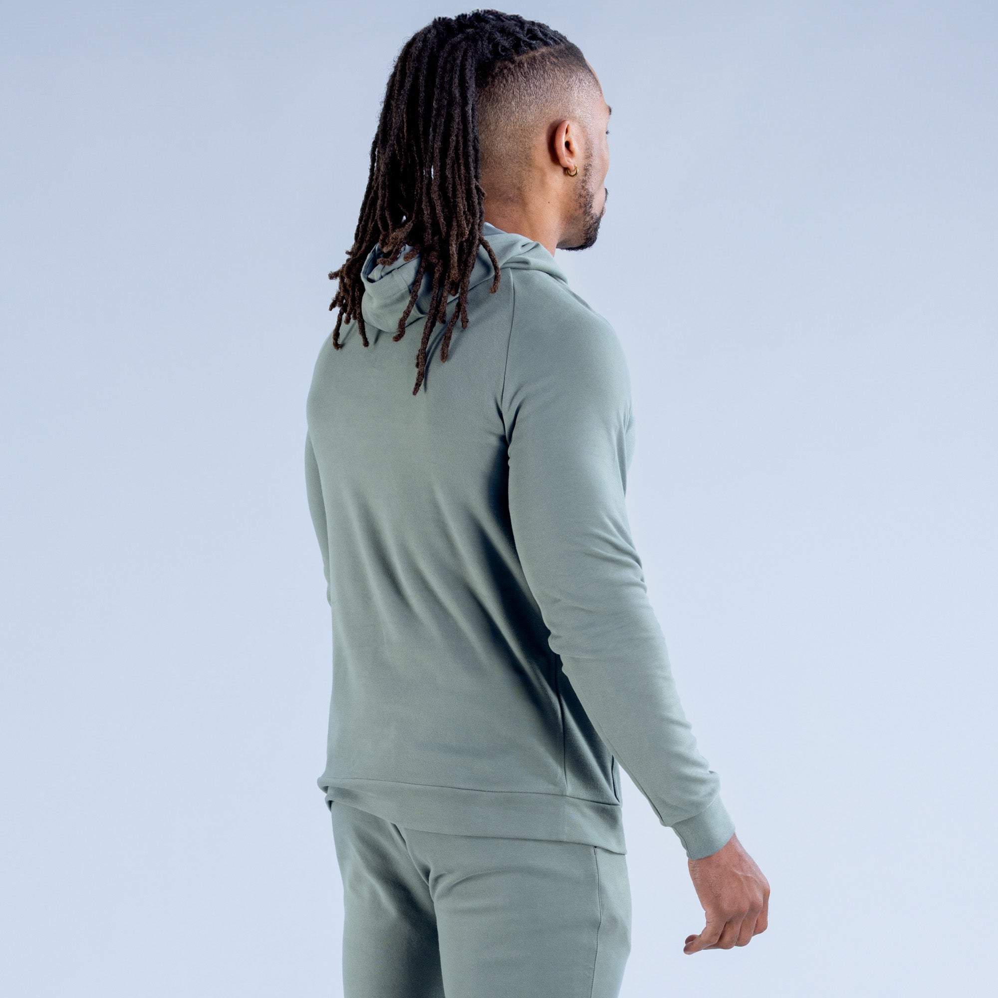 Sudadera con Capucha DFYNE Stealth Midweight Hombre Verde Oliva | 3269-GYODB