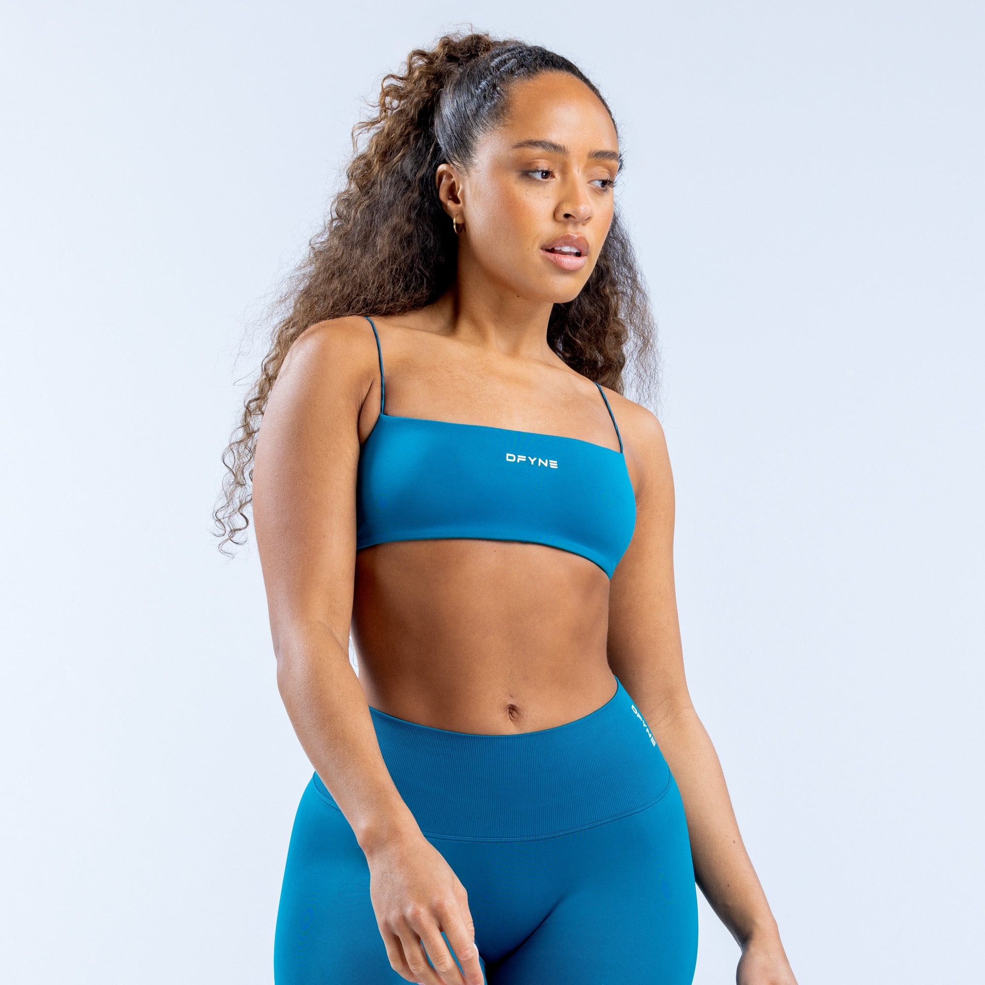 Sujetador Deportivo DFYNE Defy Strappy Mujer Azules | 0435-SZMWE