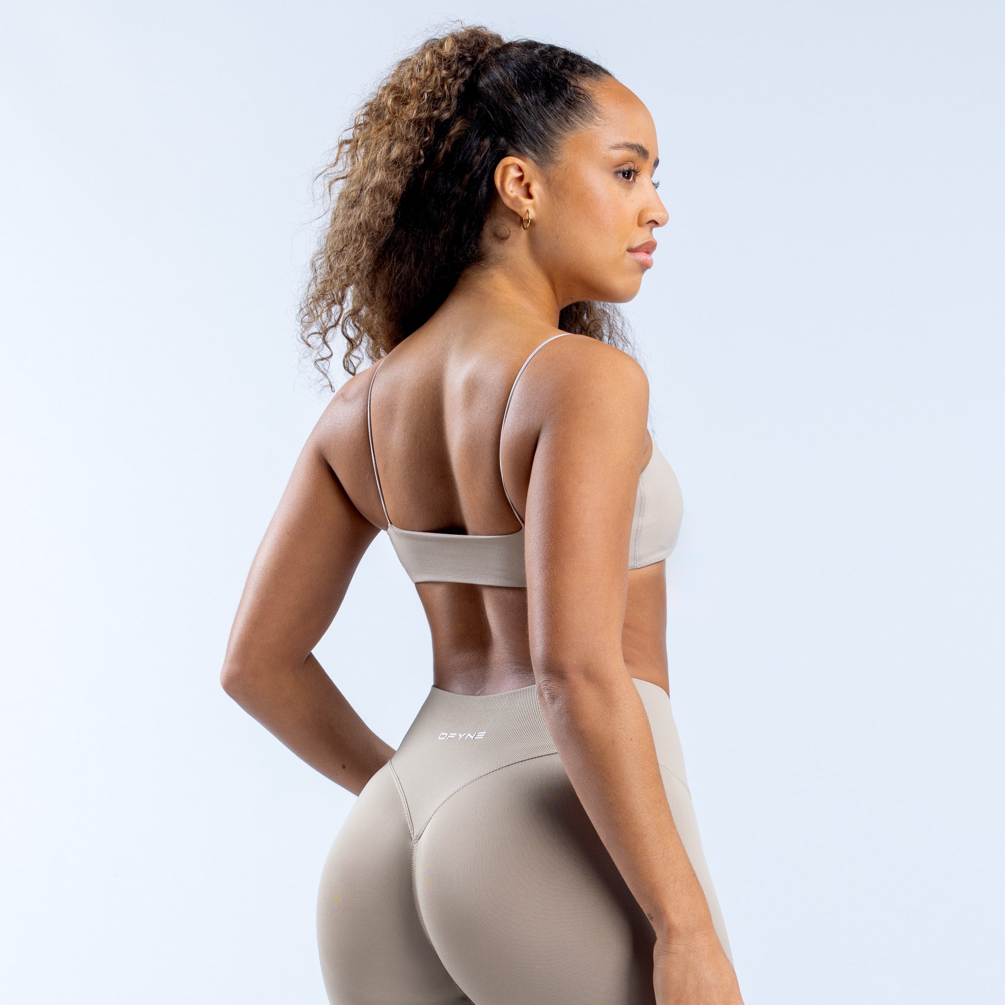 Sujetador Deportivo DFYNE Defy Strappy Mujer Gris | 8591-DYFNU