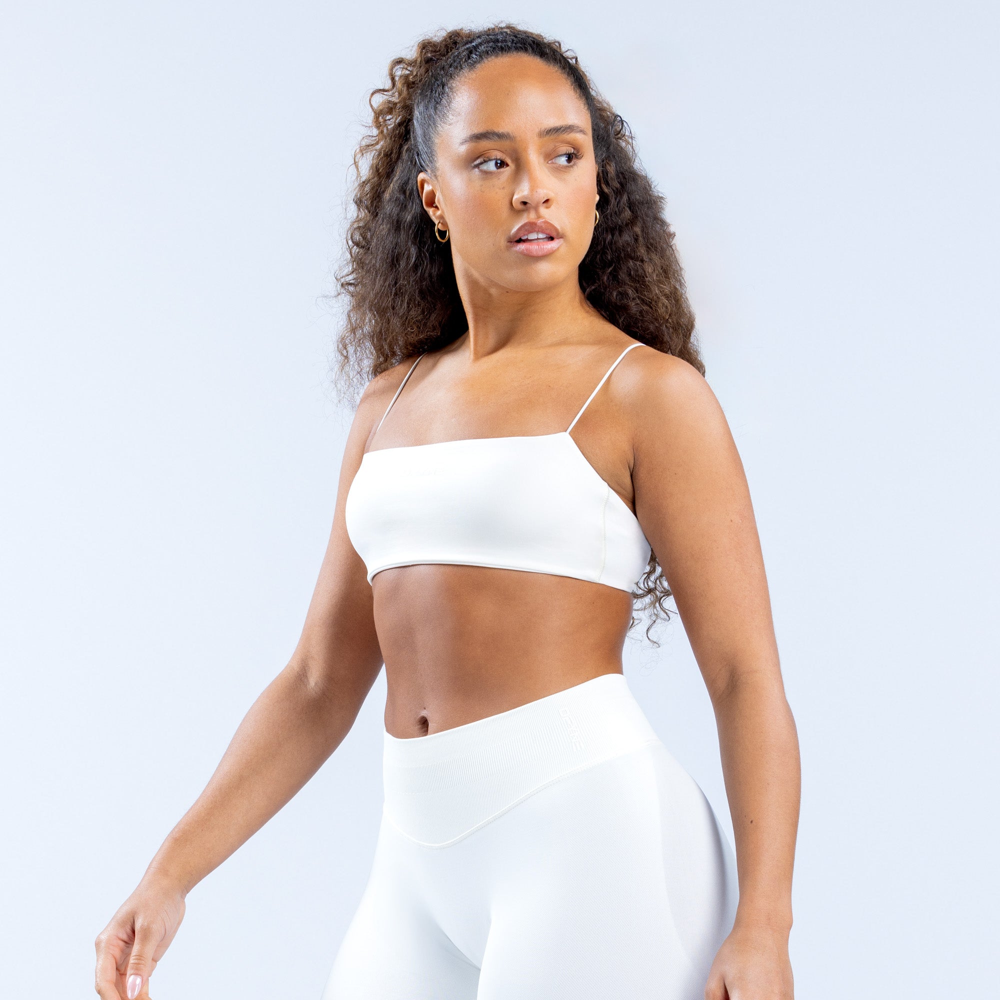 Sujetador Deportivo DFYNE Defy Strappy Mujer Blancas | 4869-DZCRJ