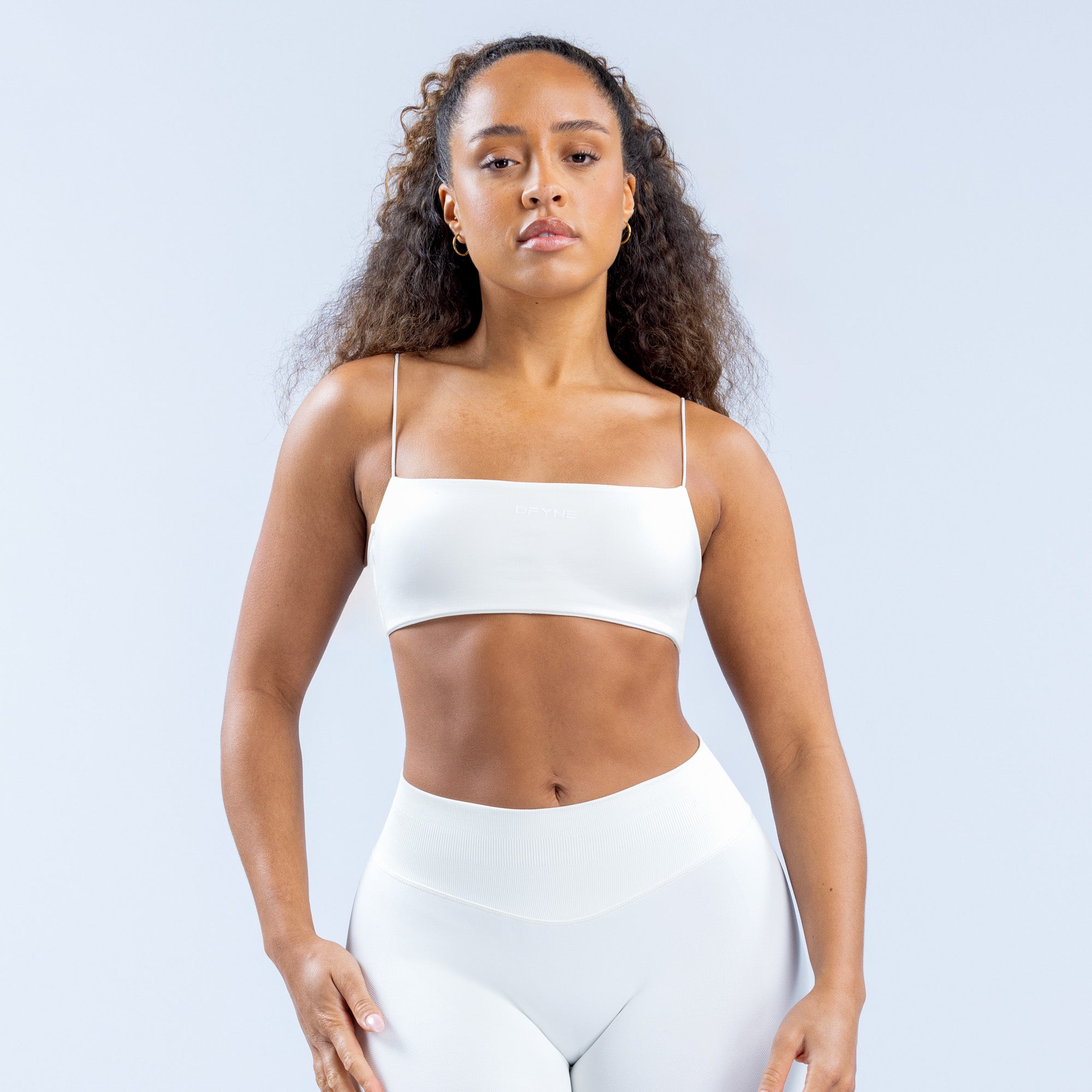 Sujetador Deportivo DFYNE Defy Strappy Mujer Blancas | 4869-DZCRJ
