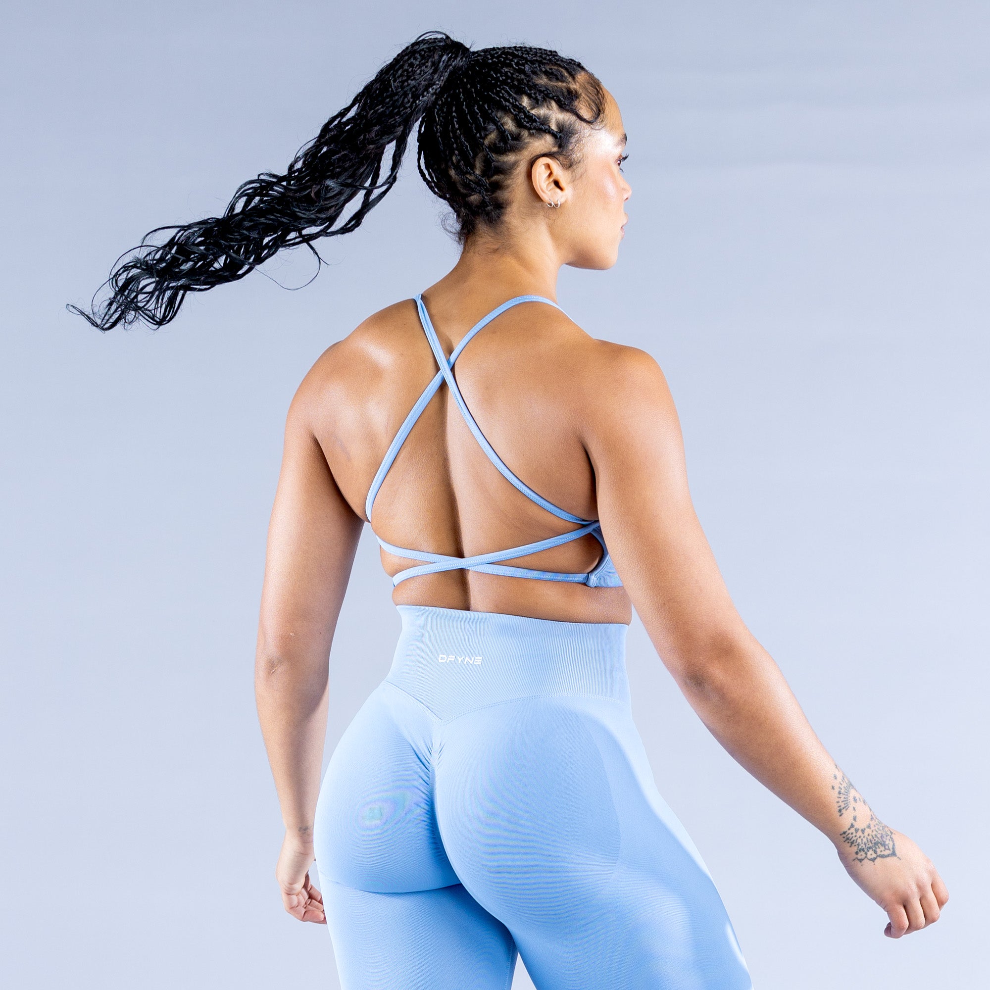 Sujetador Deportivo DFYNE Dynamic Backless Mujer Azules | 2514-SWUYQ