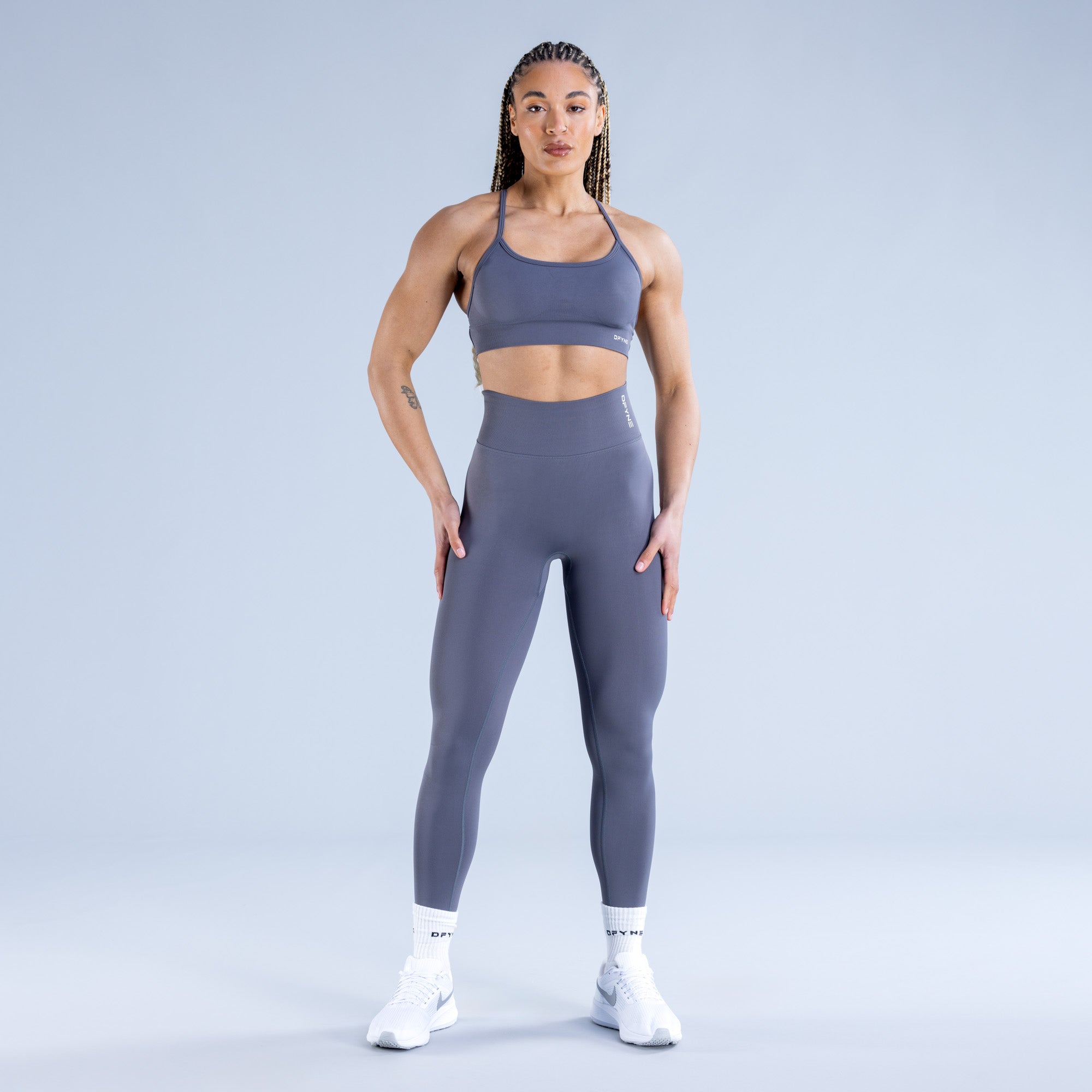 Sujetador Deportivo DFYNE Dynamic Backless Mujer Gris Oscuro | 5973-KWBTD