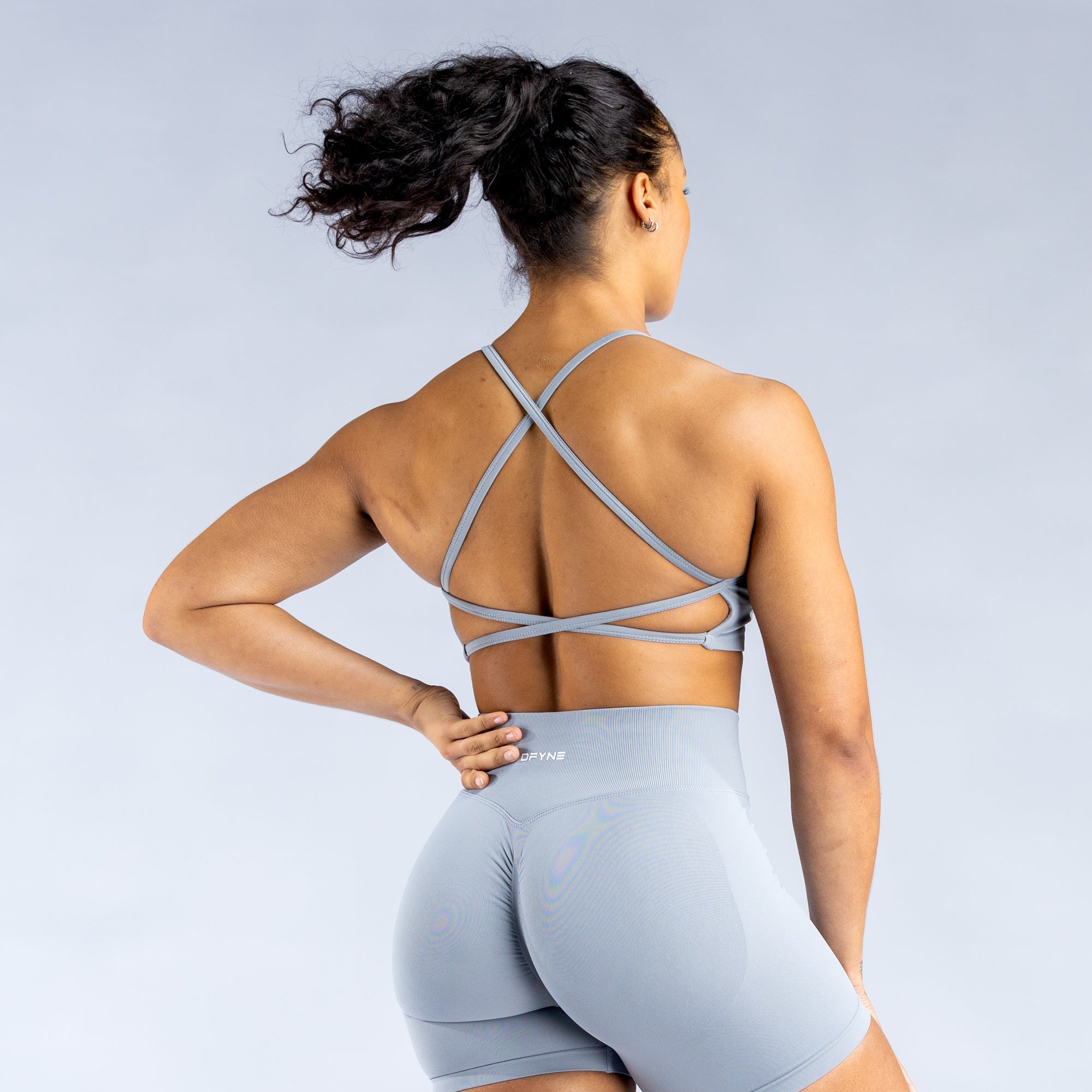 Sujetador Deportivo DFYNE Dynamic Backless Mujer Gris Claro | 9731-YSRLN