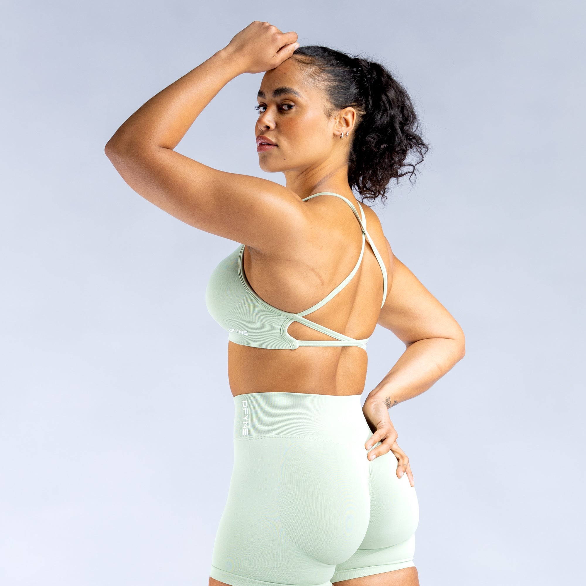 Sujetador Deportivo DFYNE Dynamic Backless Mujer Verde | 4365-HZVPG
