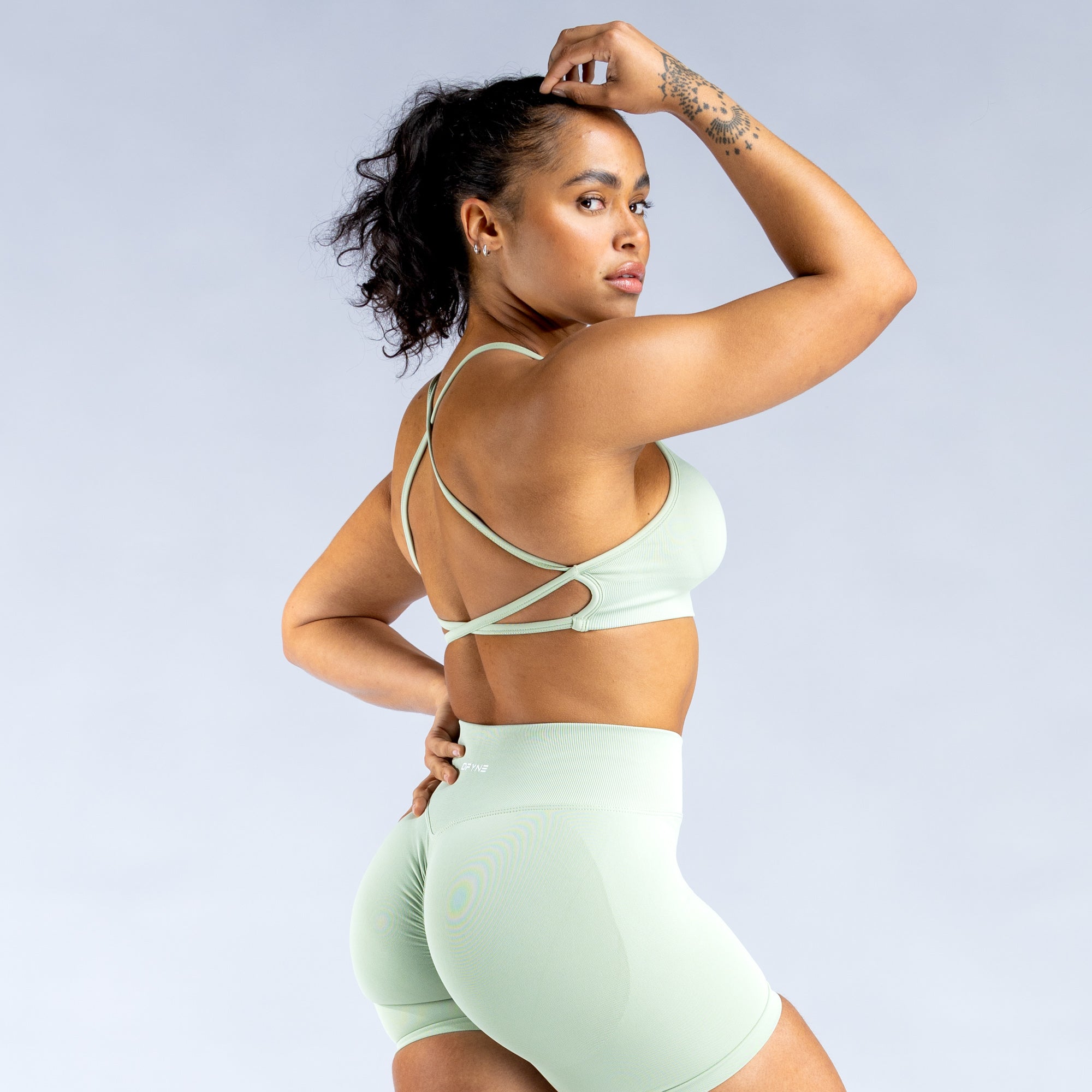 Sujetador Deportivo DFYNE Dynamic Backless Mujer Verde | 4365-HZVPG