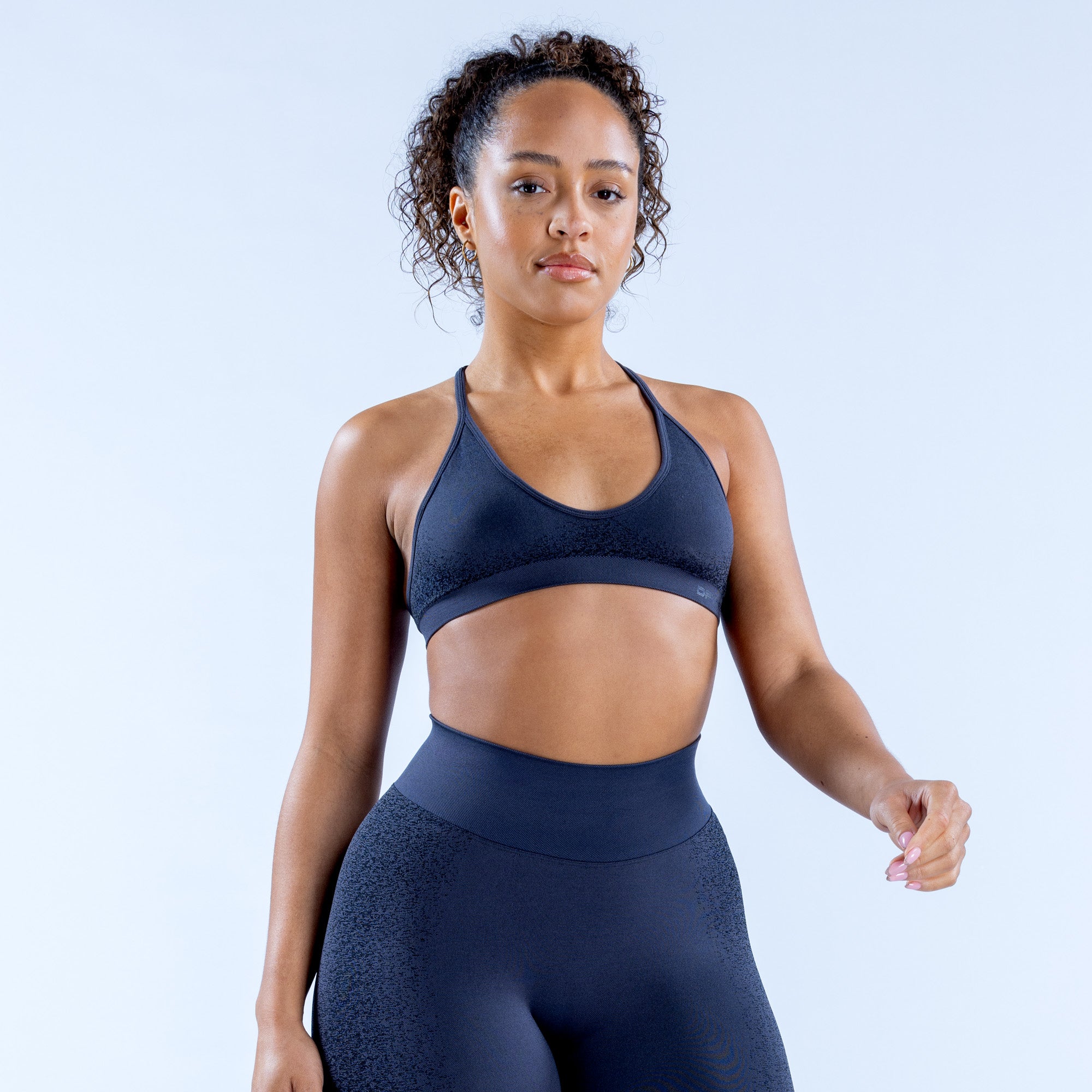 Sujetador Deportivo DFYNE Ignite Cross Back Mujer Gris | 7563-IOUNL