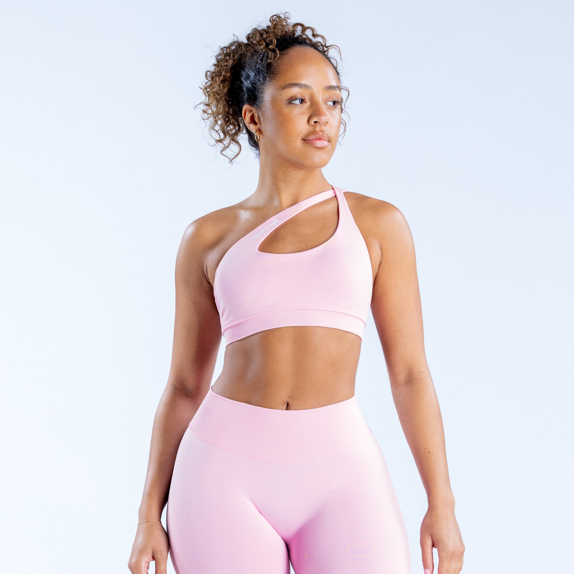 Sujetador Deportivo DFYNE Impact Asymmetric Mujer Rosas Claro Rosas | 7420-OVDCE