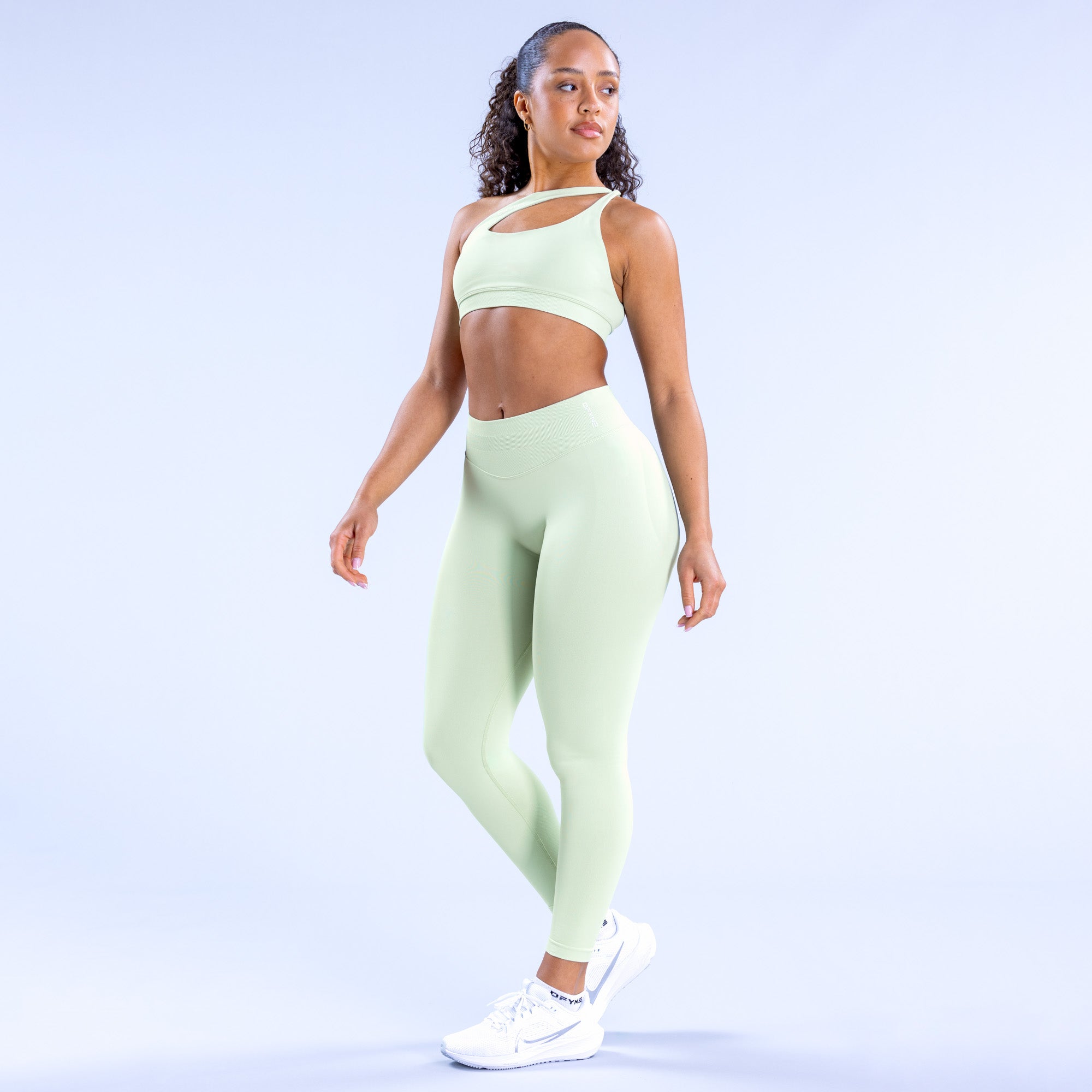 Sujetador Deportivo DFYNE Impact Asymmetric Mujer Verde | 0256-DVOLC