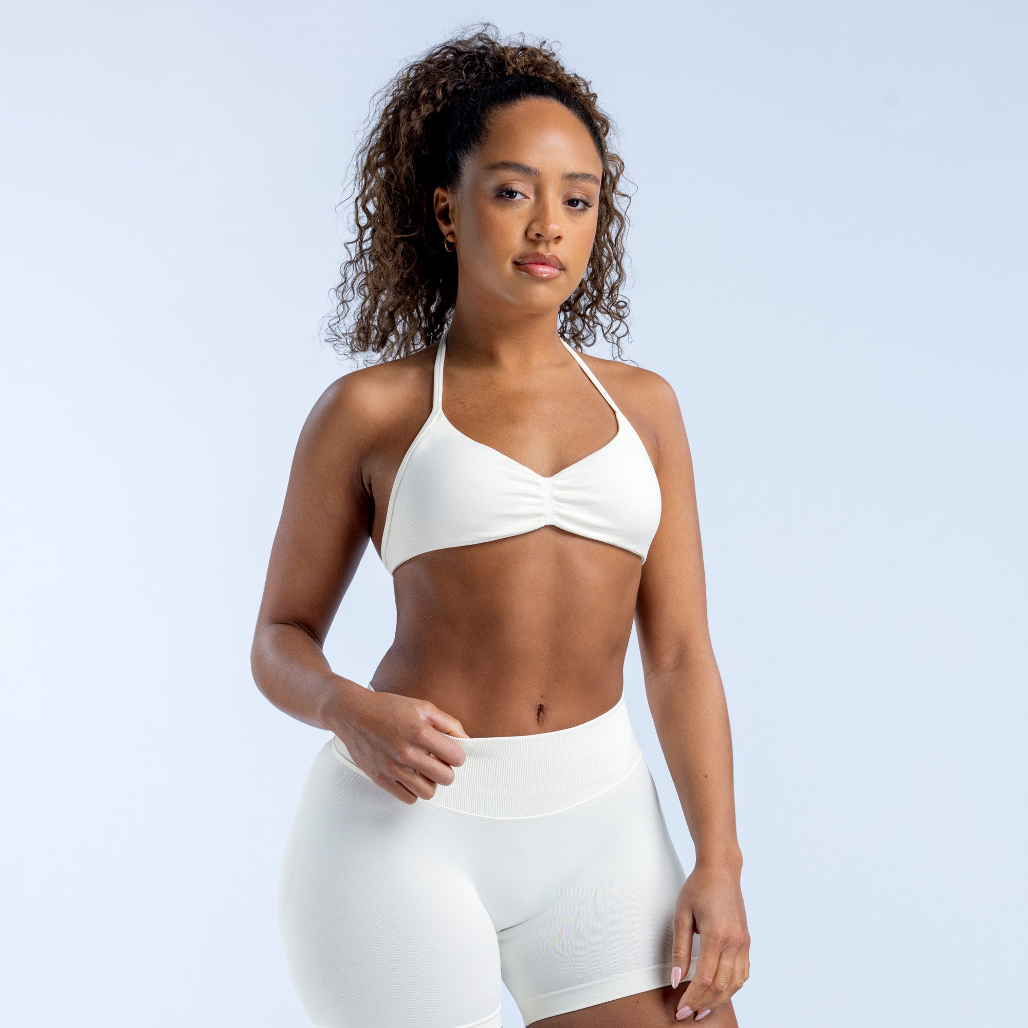 Sujetador Deportivo DFYNE Impact Strappy Mujer Blancas | 1824-SIFTU