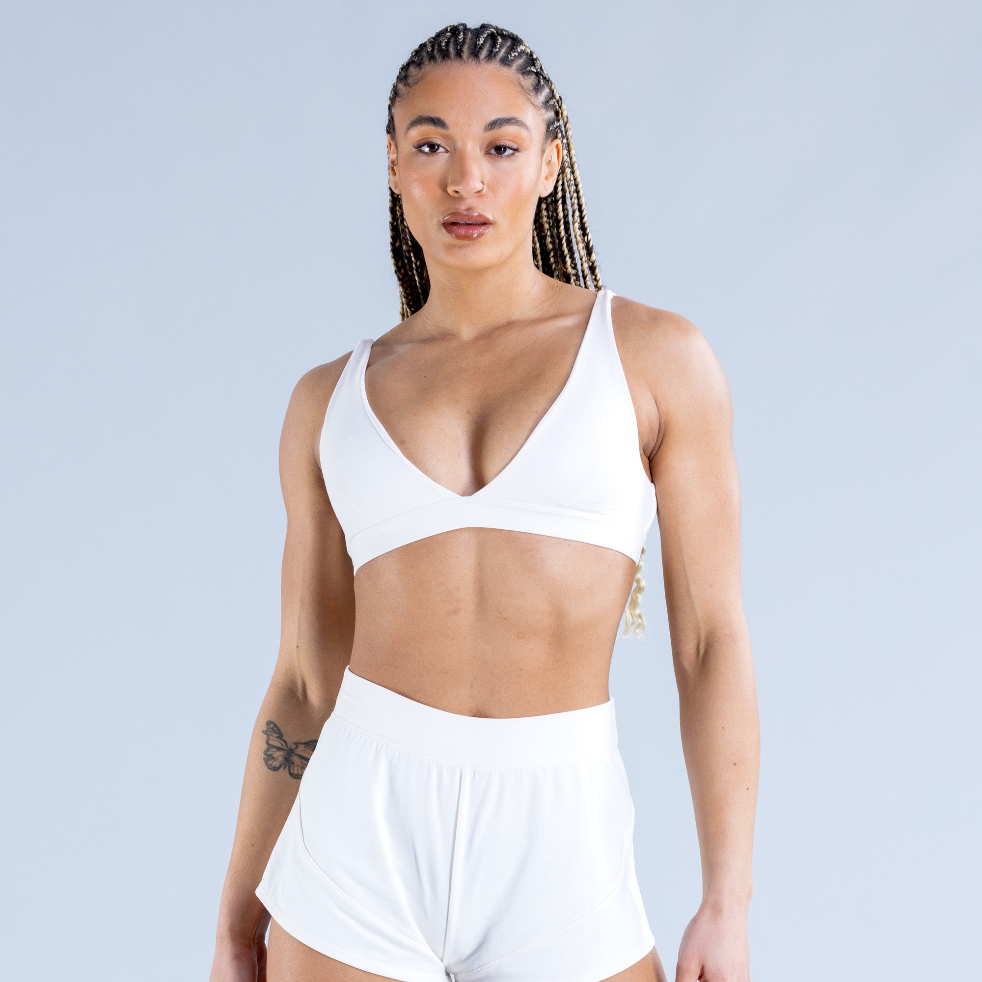 Sujetador Deportivo DFYNE Origin Minimal Mujer Blancas | 1956-EJWRQ