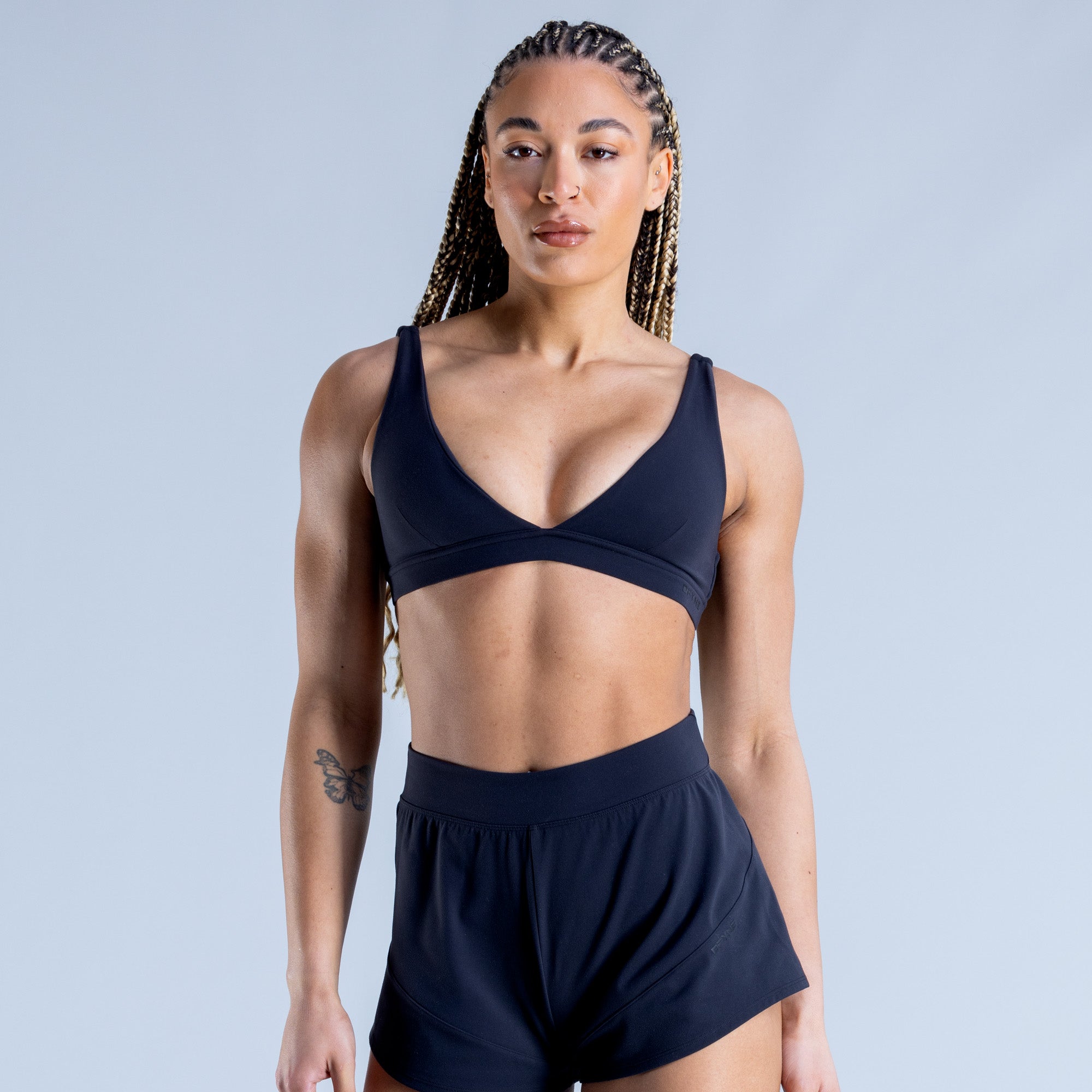 Sujetador Deportivo DFYNE Origin Minimal Mujer Negras | 8432-ATBCO