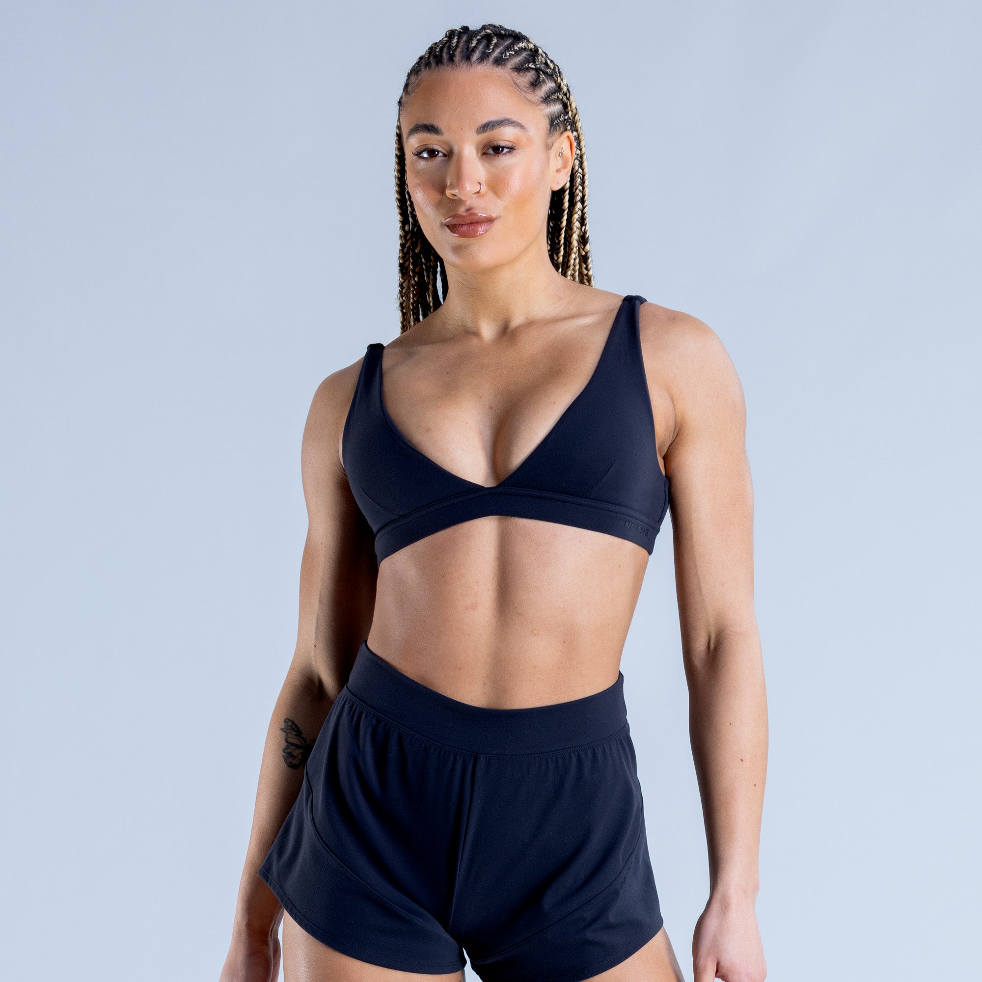 Sujetador Deportivo DFYNE Origin Minimal Mujer Negras | 8432-ATBCO
