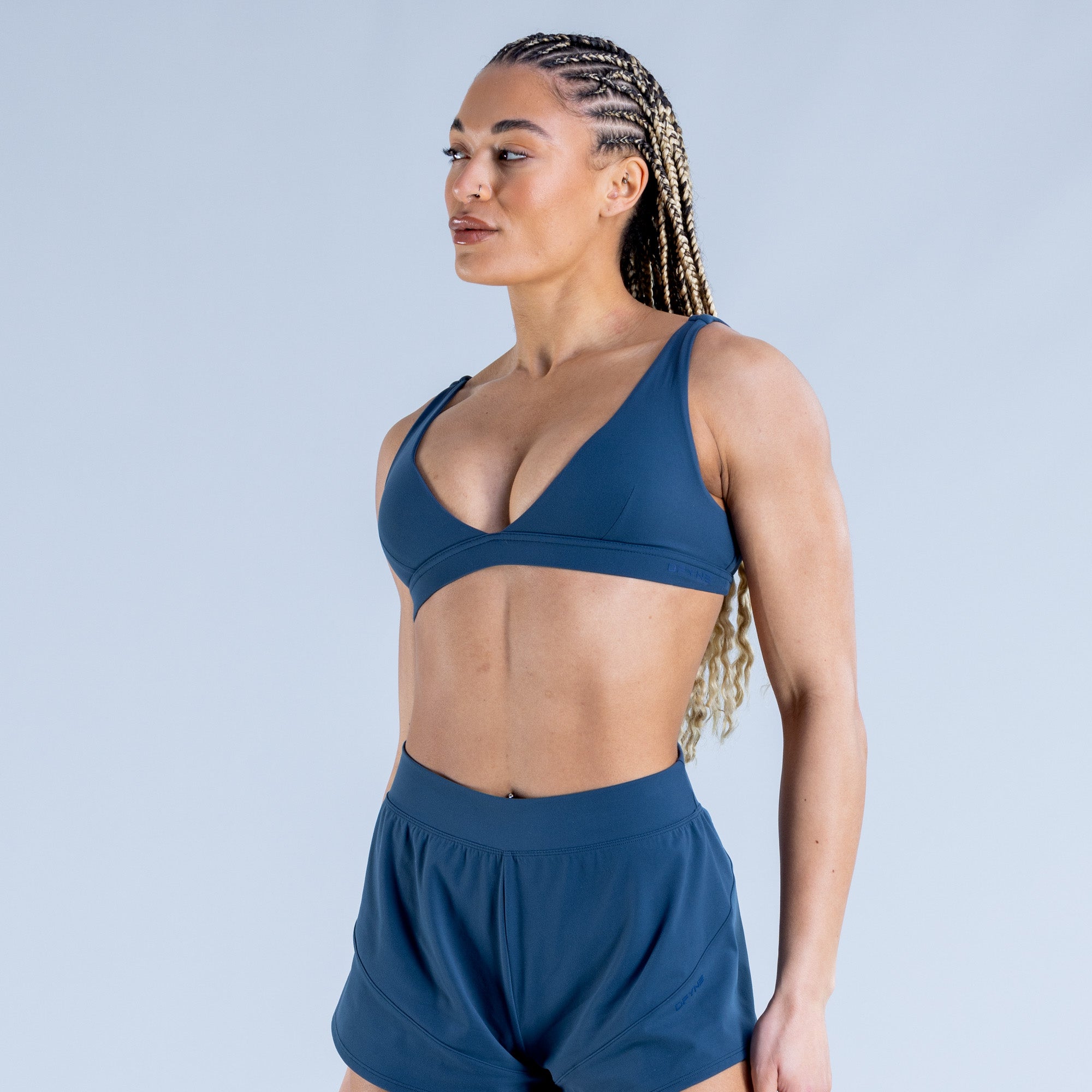 Sujetador Deportivo DFYNE Origin Minimal Mujer Azules | 8417-CGJPX